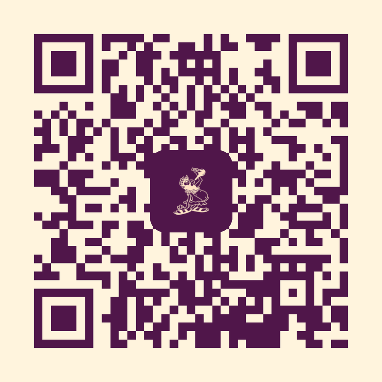 Codi QR que obre el plànol interactiu del Bacus, amb la figura del Bacus al mig